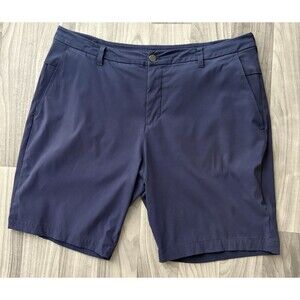 Lululemon Shorts Men 38 Blue Commission Classic 9” Performance Golf Chino *